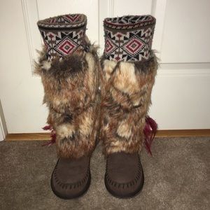 Muk Luks Fur Boots